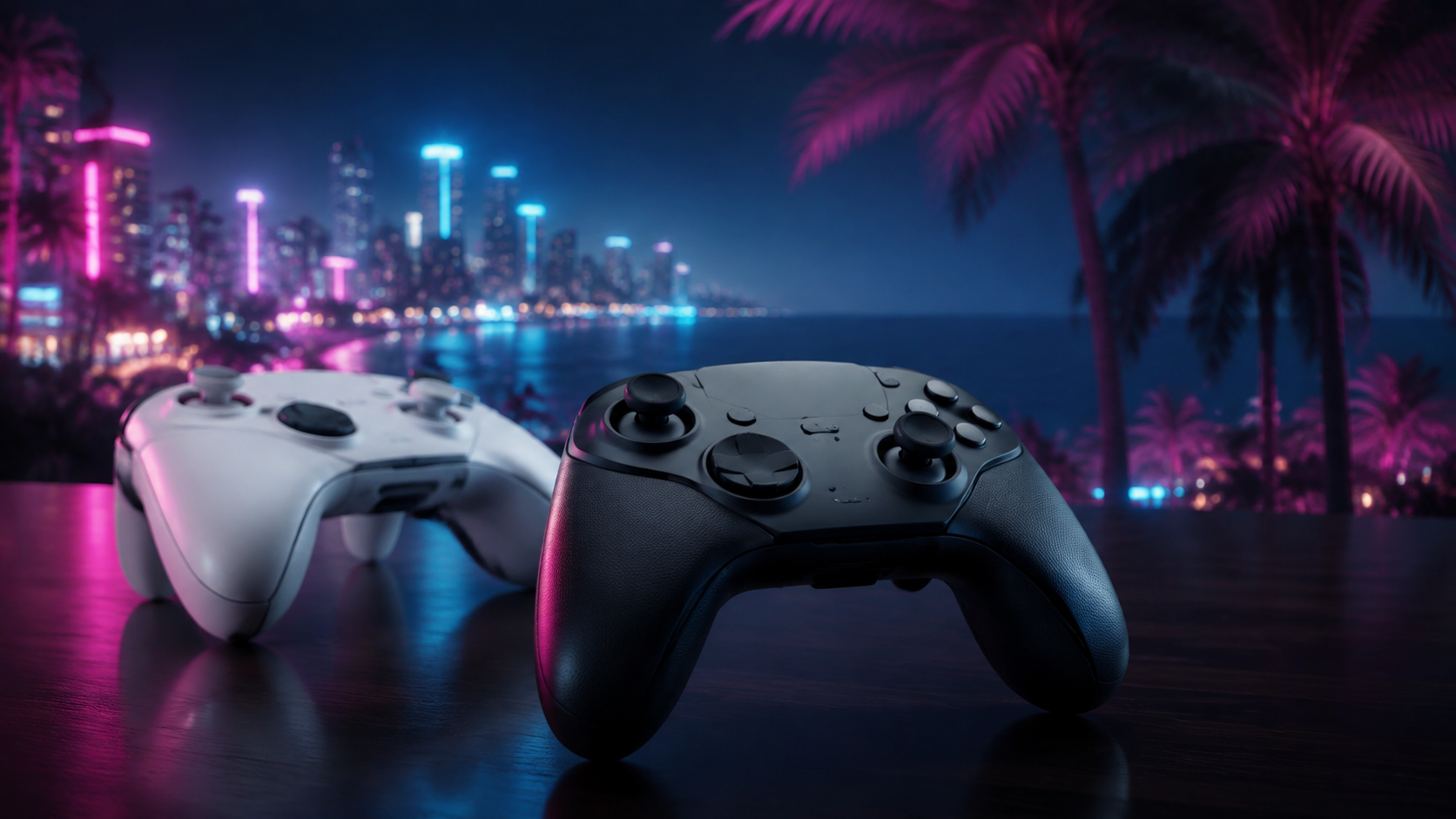 GTA VI presenta dos mandos DualSense de edición limitada inspirados en Vice City